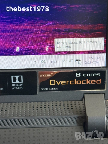 17.3 300Hz ROG Strix`Ryzen 9-5900HX/RTX 3070/16GB RAM/512GB SSD/RGB, снимка 11 - Лаптопи за игри - 53526733