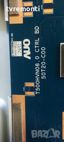T-Con Board AUO T500HVN08.0 CTRL BD 50T20-C00 for SONY KDL-50W829B for 50inc DISPLAY T500HVF04.0, снимка 2 - Части и Платки - 41929509