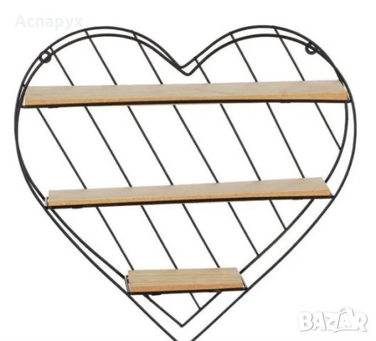 Етажерка във формата на сърце с три нива, снимка 2 - Етажерки - 41902431