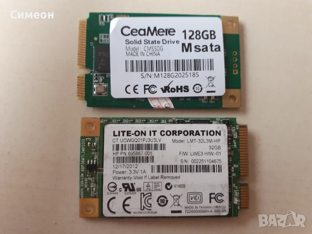 128GB, 32GB msata SSD, снимка 2 - Части за лаптопи - 51674319