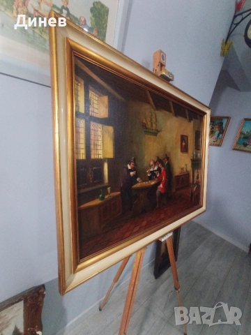 стара маслена картина, снимка 2 - Картини - 52146946