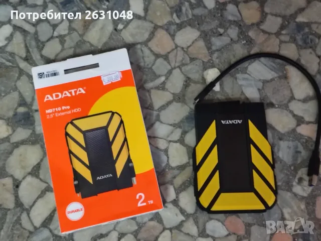  Външен хард диск ADATA Durable HD710 Pro 1TB, 2.5″, USB 3.1, жълт, снимка 2 - Външни хард дискове - 49490679