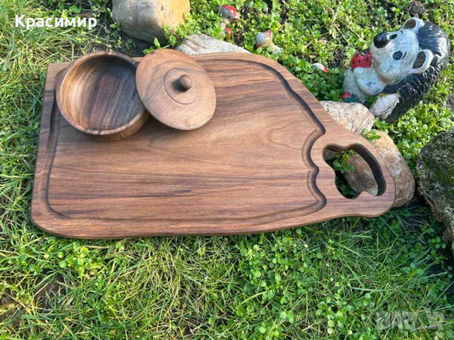 Орехови Дъски и Плата за Мезета, снимка 2 - Аксесоари за кухня - 49214477