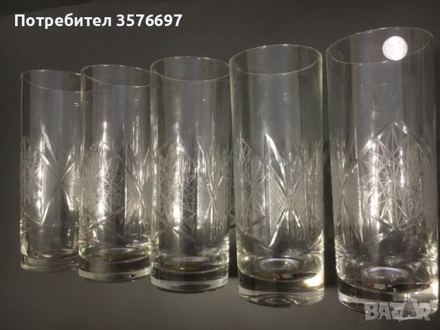 Стъклени чаши за вода, снимка 1 - Чаши - 40282538