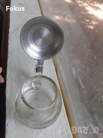 Стара немска халба за бира с ловна сцена - елен, снимка 5 - Антикварни и старинни предмети - 53371488