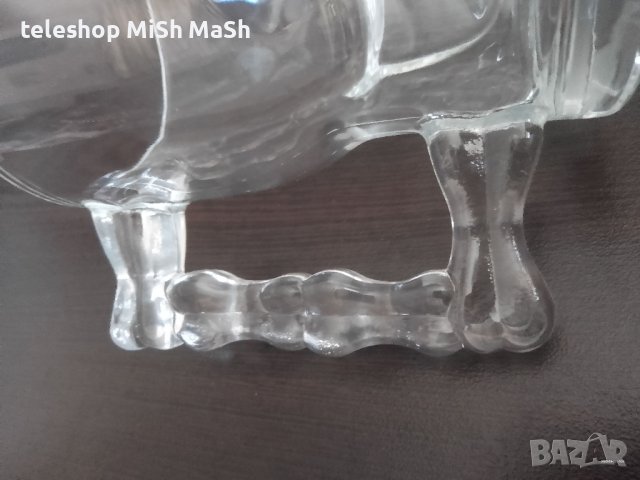 Чисто нова халба за бира череп, 500 мл от дебело 3.5 ММ прозрачно стъкло , снимка 4 - Чаши - 42138830