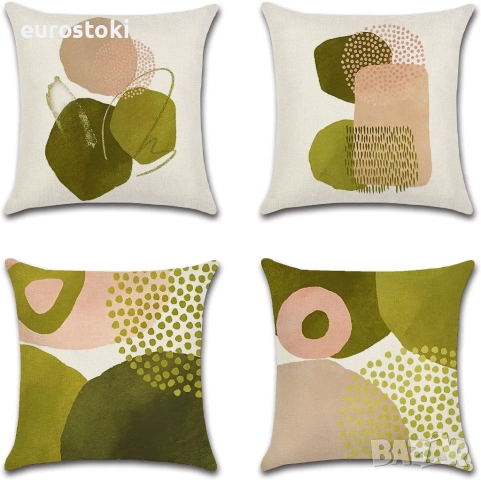 Wakasena Комплект калъфки за възглавници 4 бр. 40 x 40 см, снимка 2 - Спално бельо - 46043727