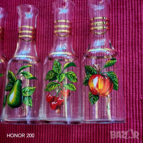 Стари стъклени юзчета за ракия. , снимка 7 - Антикварни и старинни предмети - 53667486