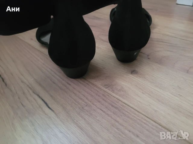 Велурени сандали 39 и 1/2, снимка 4 - Сандали - 50901916