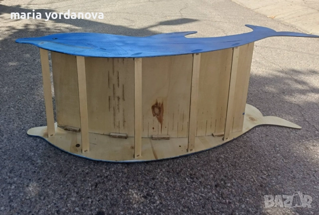 Ръчно правена бебешка люлка делфин, снимка 2 - Детски люлки - 52094593