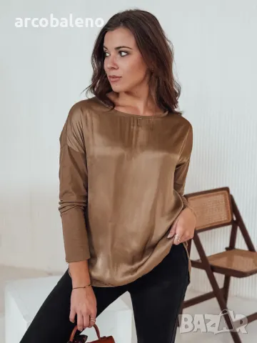 Дамска овърсайз блуза SILKINEA с висулка, 4цвята , снимка 13 - Блузи с дълъг ръкав и пуловери - 47820750