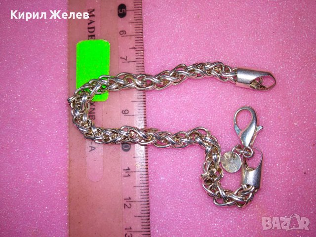 КРАСИВА ВИНТИДЖ АРТ МОДЕЛ СРЕБЪРНА ГРИВНА СРЕБРО 925 РЯДКА ПЛЕТКА 43248, снимка 8 - Гривни - 44390425