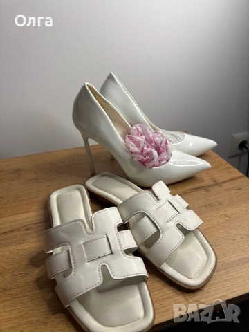 обувки + чехли, снимка 7 - Дамски елегантни обувки - 53771629