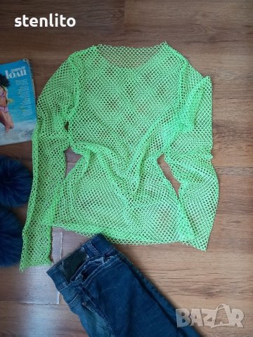 БЛУЗА МРЕЖА НЕОН, снимка 1