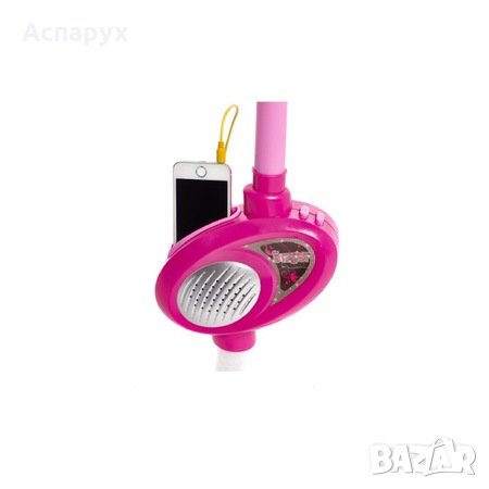 Детски караоке микрофон със стойка и светлини, снимка 4 - Музикални играчки - 35900555