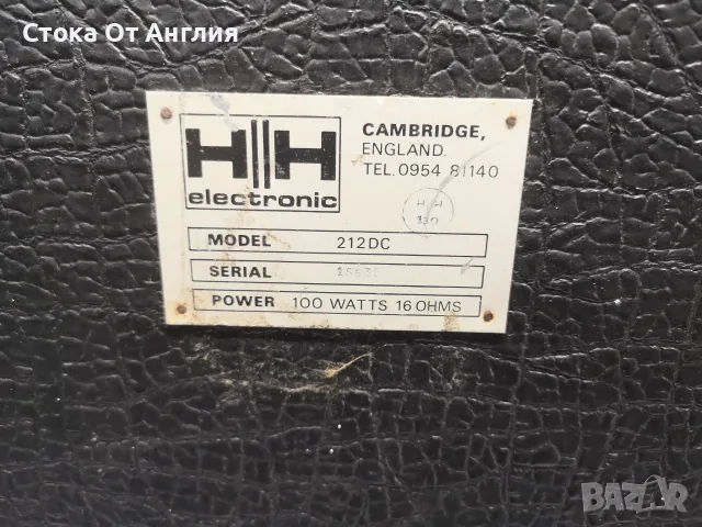 Тонколони - H H cambridge england 212DC / 100 W / 16 ohm , снимка 7 - Тонколони - 55930713