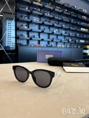 очила с черен обикновен калъф и ув защита gucci, снимка 7 - Слънчеви и диоптрични очила - 50741444