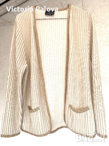 Златиста дизайнерска жилетка STRAUSS STUDIO Австралия, снимка 11 - Жилетки - 44231021