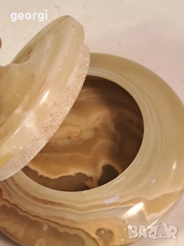 каменна бонбониера бижутерка от оникс  19/4, снимка 4 - Колиета, медальони, синджири - 49167736