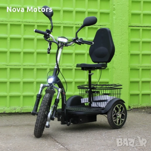 Електрическа Триколка А3 750W BLUE (с предно предаване) Nova Motors