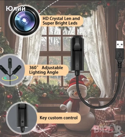 1 комплект LED нощна лампа проектор с 5 бр. проекционни модели за декорация., снимка 5 - Други - 52384466