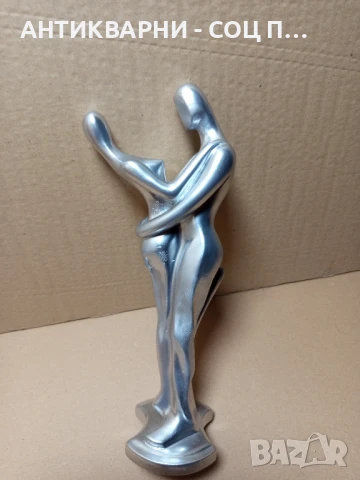 Стара Статуетка Влюбена Двойка., снимка 4 - Антикварни и старинни предмети - 51184387