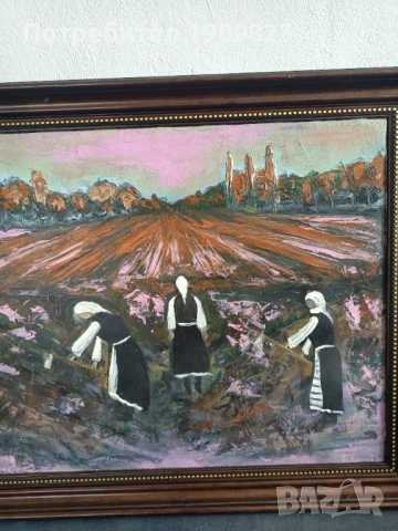 Стара маслена картина , снимка 3 - Картини - 51417169