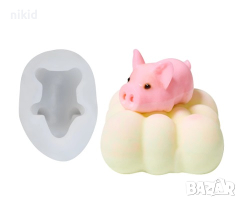 3D Прасе силиконов молд форма декорация торта фондан шоколад гипс свещ, снимка 3 - Форми - 18681875