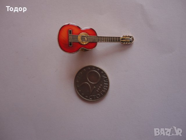 Страхотен знак значка китара 