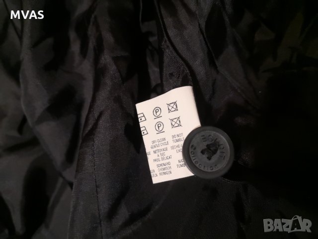 Ново черно сако с дълъг ръкав M 38 размер тънко райе, снимка 3 - Сака - 35795788