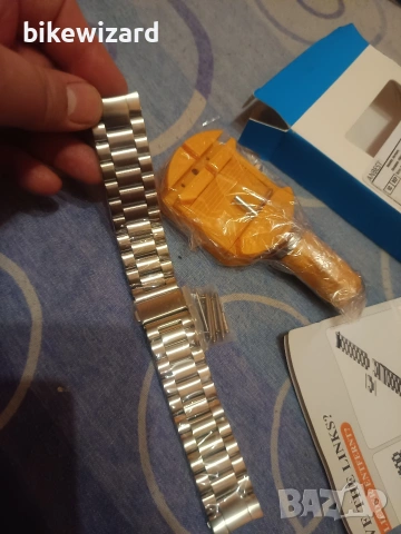 Верижка неръждаема стомана 22 ММ. за часовник+ машинка за стесняване НОВИ, снимка 5 - Каишки за часовници - 53251796