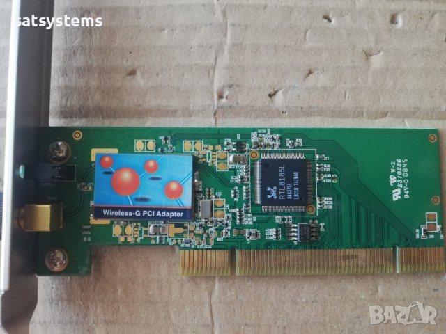 Wireless-G PCI Adapter Repotec RP-WP1400B, снимка 6 - Мрежови адаптери - 41706093