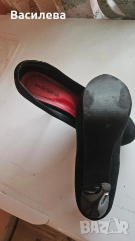 Велурени обувки., снимка 4 - Дамски обувки на ток - 53427674