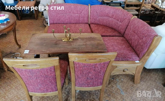 Красив кухненски ъгъл с два стола. С място за съхранение., снимка 7 - Дивани и мека мебел - 52279109