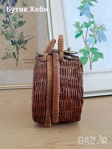 Ретро ратанова чантичка, снимка 6 - Антикварни и старинни предмети - 41303877