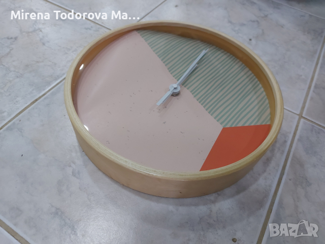 Стенен часовник Triangle Scandi 25см, снимка 2 - Стенни часовници - 36171679