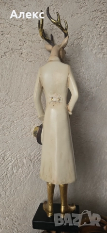 Голям елен– Джентълмен, 38см, снимка 5 - Антикварни и старинни предмети - 52900534