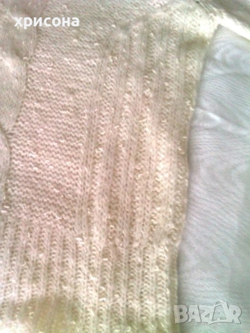 Поло блуза в бяло и същата в черно, снимка 3 - Блузи с дълъг ръкав и пуловери - 53215467