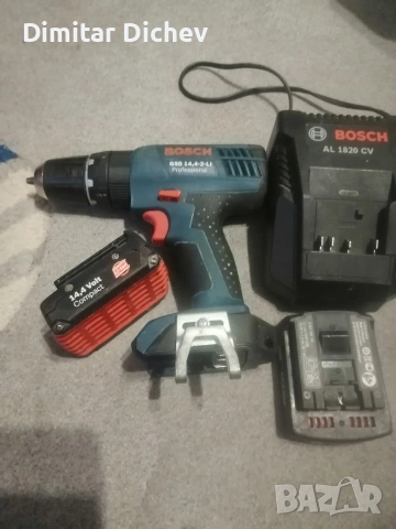 продавам винтоверт Bosch 14,4v в комплет с батерий и зарядно