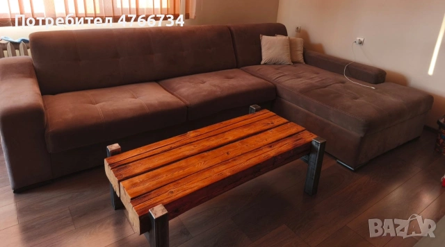 Ъглов диван с функция за сън 