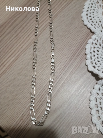 Масивен сребърен ланец проба 925, снимка 2 - Колиета, медальони, синджири - 53290744