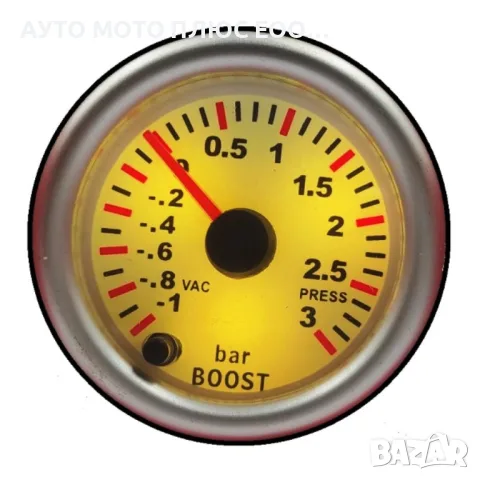 Уред за налягането на турбината Boost Meter RGB - 3 bar/52мм/7 цвята., снимка 6 - Аксесоари и консумативи - 51394594