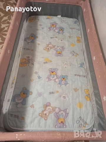 Бебешка кошара 2 нива + матрак , снимка 2 - Бебешки легла и матраци - 51683198