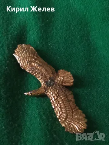 Стара ПОЗЛАТЕНА ОЛОВНА ФИГУРКА на ОРЕЛ ПОДХОДЯЩА За ДЕКОРАЦИЯ АПЛИКАЦИЯ РЕСТАВРАЦИЯ 40922, снимка 12 - Колекции - 46961104