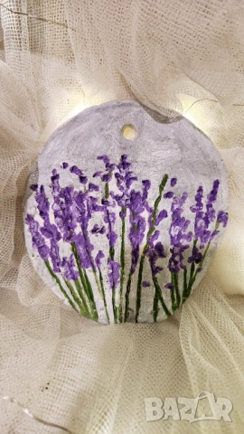 Ръчно изработено пано от глина с релефни цветя, снимка 12 - Пана - 53206786