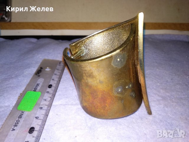 СТАРА ПОЗЛАТЕНА МАРКОВА MNG МОДНА МЕДНА АРТ ГРИВНА 7278, снимка 6 - Гривни - 41269226