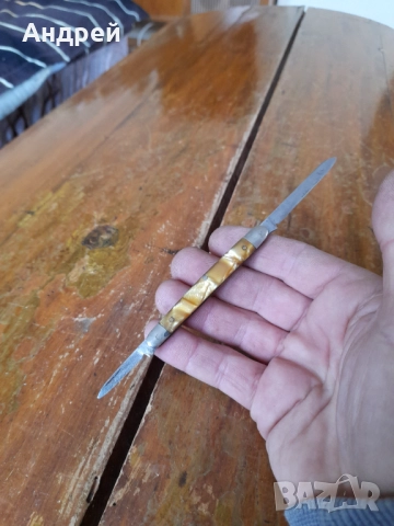 Стар джобен нож,ножче,ножка #163, снимка 5 - Други ценни предмети - 52946576