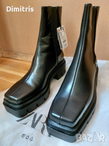 Дамски кожени боти