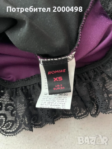 Shein gothic топ, снимка 3 - Потници - 51562291