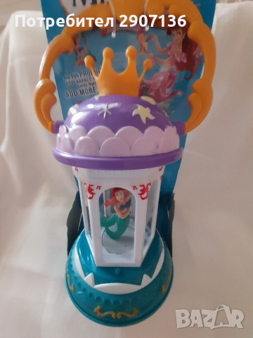 НОЩНА ЛАМПИЧКА С РУСАЛКАТА АРИЕЛ,РАБОТИ С БАТЕРИИ,свети и се върти , снимка 7 - Играчки за стая - 35171519